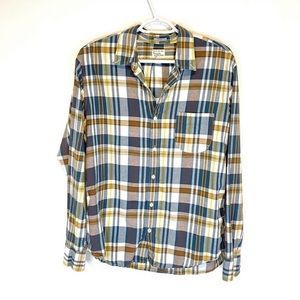 NEW J. Crew Madras Indian Button Down Shirt